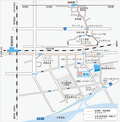 マップ（船橋事業所）