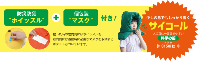 カラフル防災ずきん BOZU（ボーズ） | 製品情報 | 株式会社三和製作所