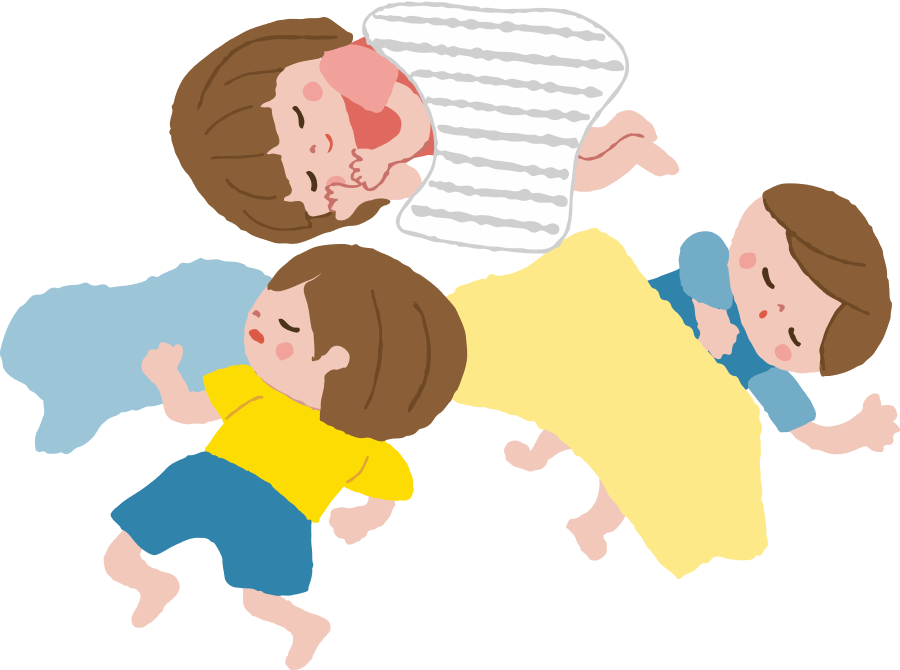 お昼寝の時の間仕切り
