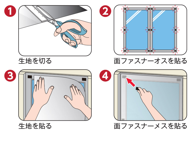 シャメッシュ取り付け手順