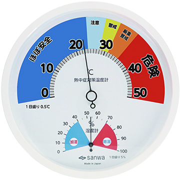 熱中症対策アナログ温湿度計